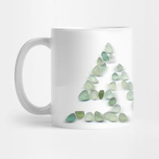 Sea glass - green triskelion Mug